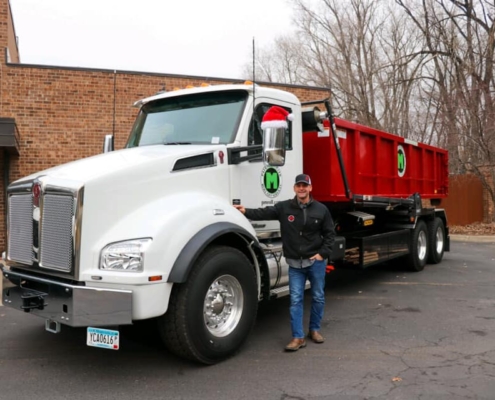 Roll Off Dumpster Rental - Truck with Container