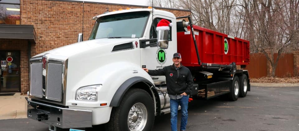 Roll Off Dumpster Rental - Truck with Container