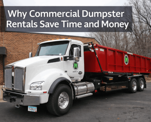 why commercial Roll off dumpster rentals save time and money