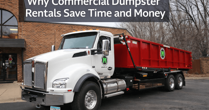 why commercial Roll off dumpster rentals save time and money